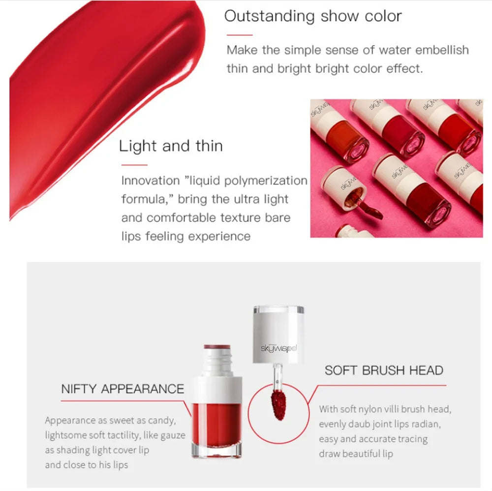 1PC Sexy Pink Women's 16 Colors Lasting Waterproof Liquid  Lipstick