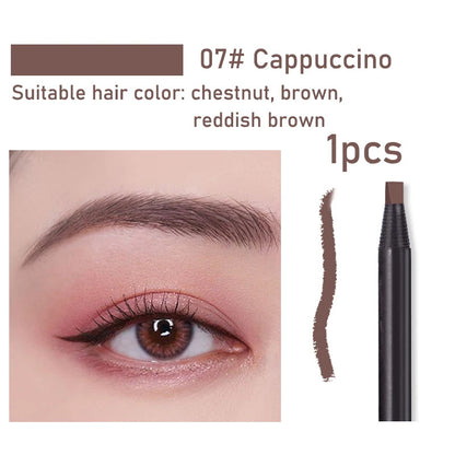 Long-lasting waterproof eyebrow pencil brush micro blade pull rope eyebrow pencil