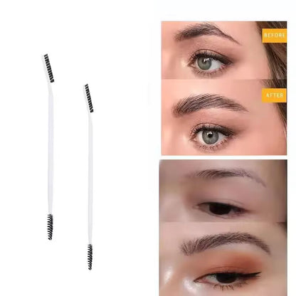 New washable eyebrow and eyelash shaping brush, a reusable makeup tool