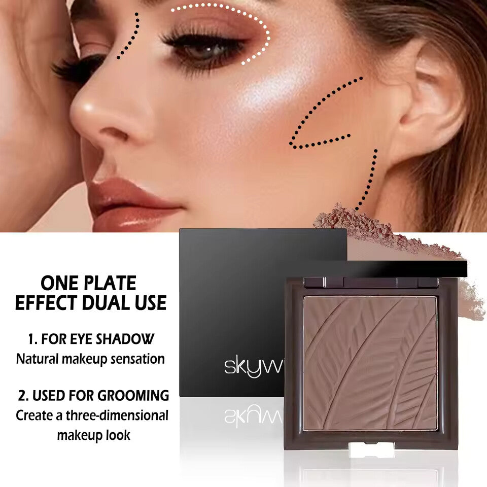 Contour powder, pearlescent matte easy-to-apply powder eyeshadow