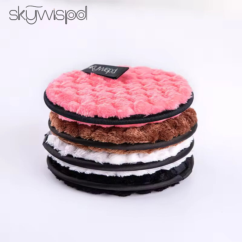 Makeup remover microfiber puff, lazy makeup remover powder, soft cleansing cosmetics