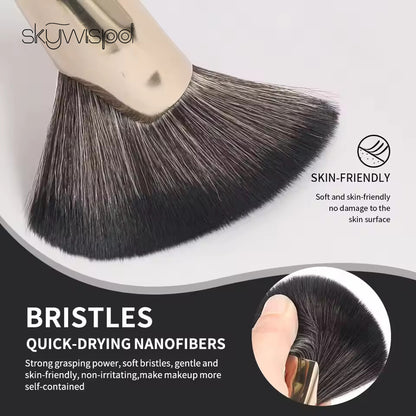Blush contour brush, specifically designed for facial contours and highlights