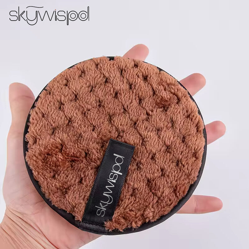Makeup remover microfiber puff, lazy makeup remover powder, soft cleansing cosmetics