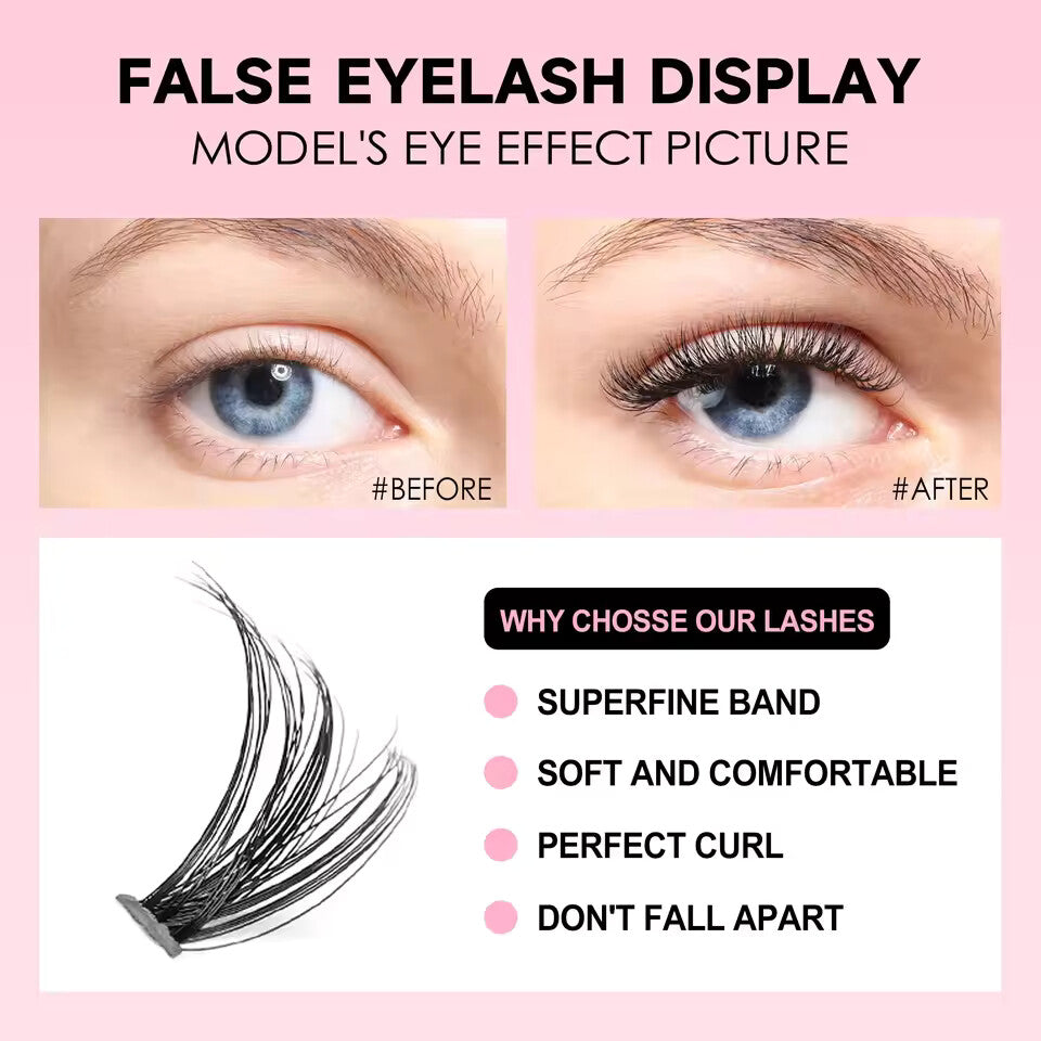 Self-made eyelash extension kit, accessories for attaching false eyelashes